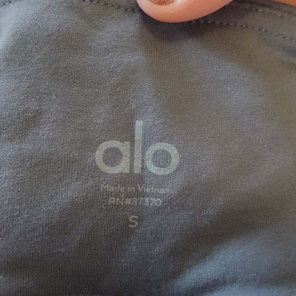 ALO Yoga Gray Moto leggings Small - Picture 4 of 8